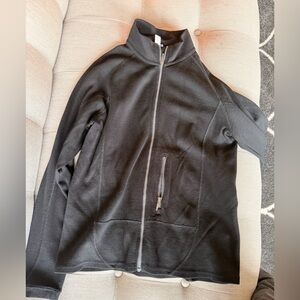 Women’s Ibex Shak Black Full-Zip Sweater